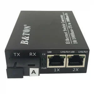 Media Converter 10/100 1Fiber 2RJ45