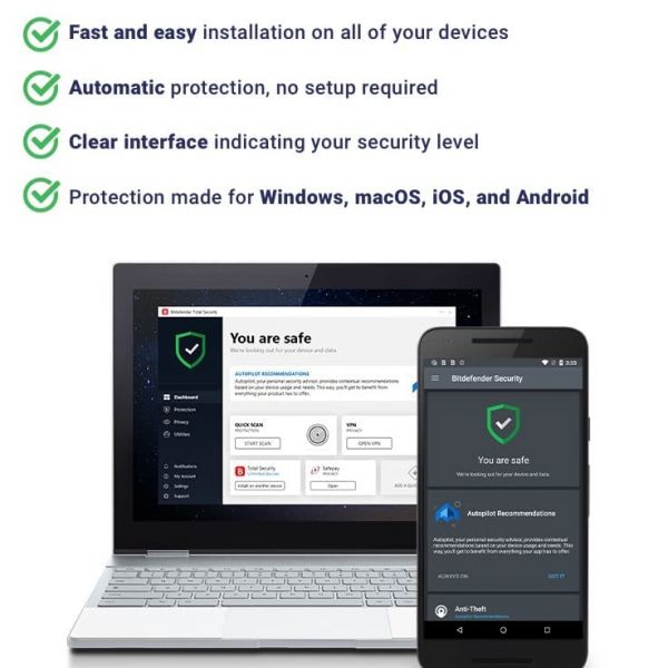 Bitdefender Total Security (5-Devices) 1 Year
